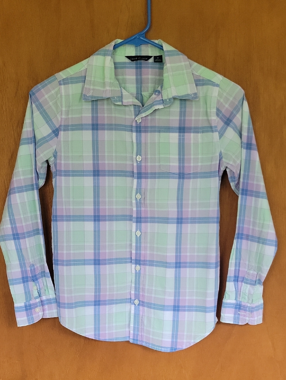 Janie and Jack Pastel Plaid Shirt
